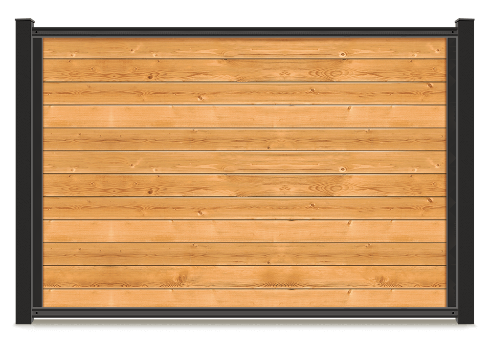 Custom Mixed Material Fence in the Bellingham Washington area.