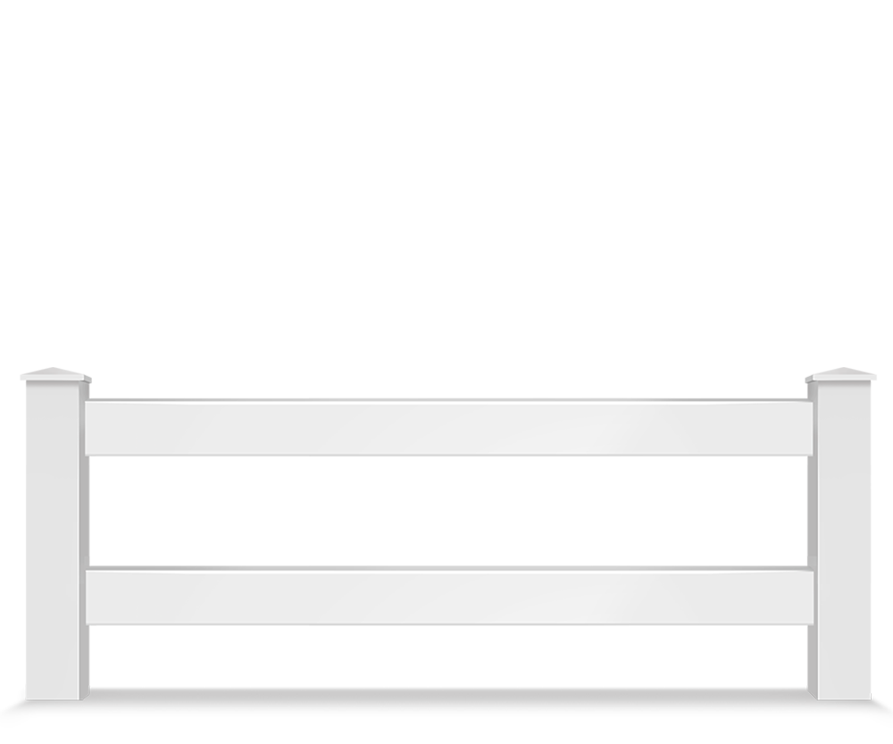 Vinyl split rail farm fence contractor in Bellingham Washington