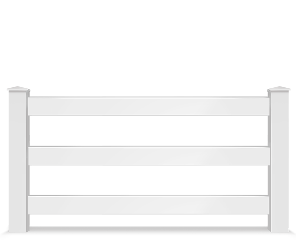 Vinyl split rail farm fence contractor in Bellingham Washington