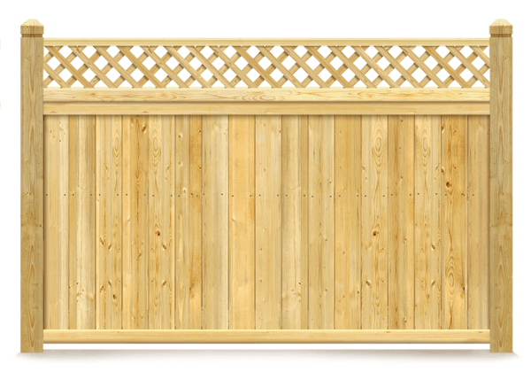 Grid Top Wood Fence Company in Bellingham Washington